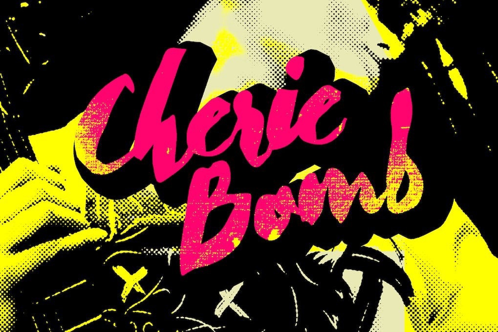 Cherie Bomb Font preview